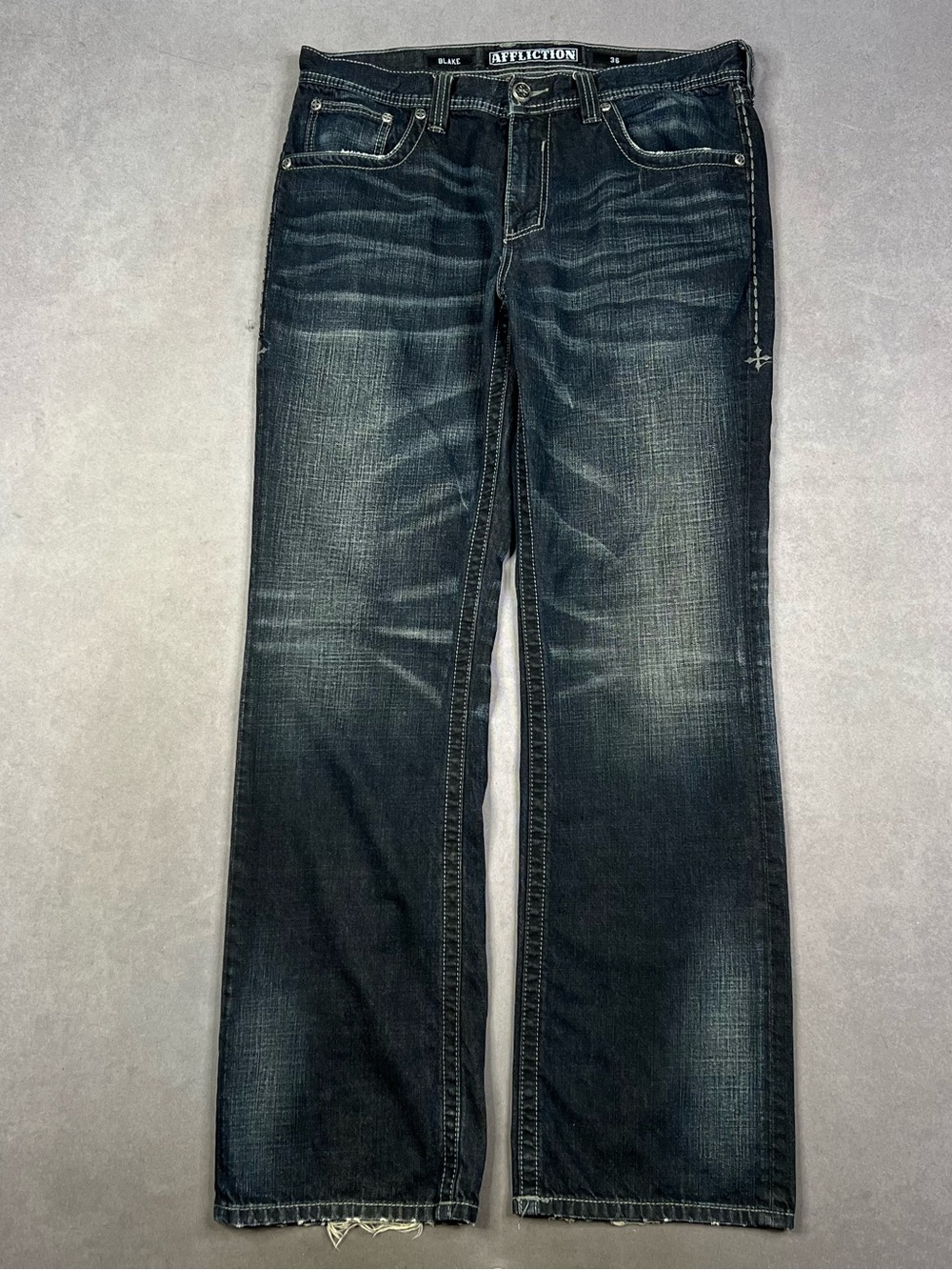 Affliction Women's Dark Indigo Flare Jeans